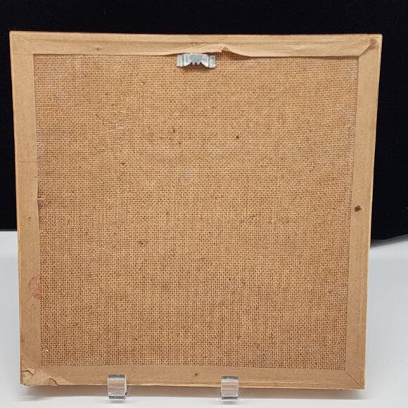 Vintage Bird Eagle Art Shadow Box Feathers Leaves Wooden Frame Nature Scene - Picture 7 of 12